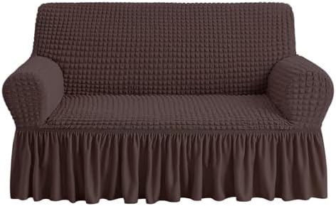 NICEEC Loveseat Covers Washable Love Seat Couch Covers Slipcover with Skirt by NICEEC
