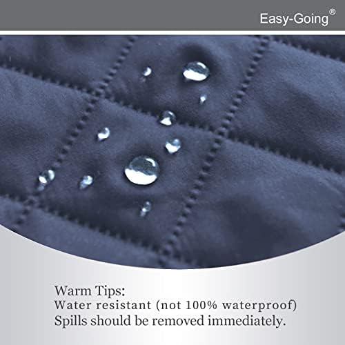 Easy-Going Reversible Couch Cover, Recliner 22 in, Dark Blue/Light Blue - Image 4