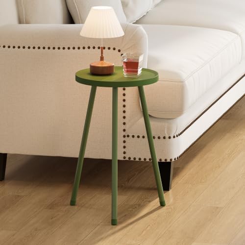 Small Couch Side Table, Drink Table, Mini Round End Table, Coffee Table, Snack Table for Small Spaces, Living Room, Bedroom, Sofa LET520LS by Unknown
