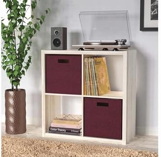 ClosetMaid 7112 Decorative Fabric Storage Bin, Red - Image 2