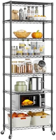 Golpart Shelves Storage Shelf Wire Closet Bathroom Organizers Metal Pantry by Golpart