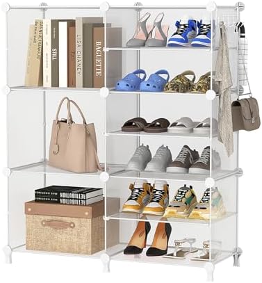 AWTATOS Closet Organizer 6 Cube Storage Shelves, Transparent Twill - Image 6