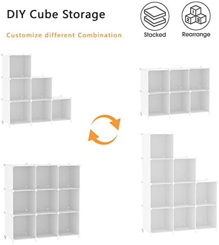 AWTATOS Closet Organizers and Storage, 6 Cube Storage Organizer, White - Image 6