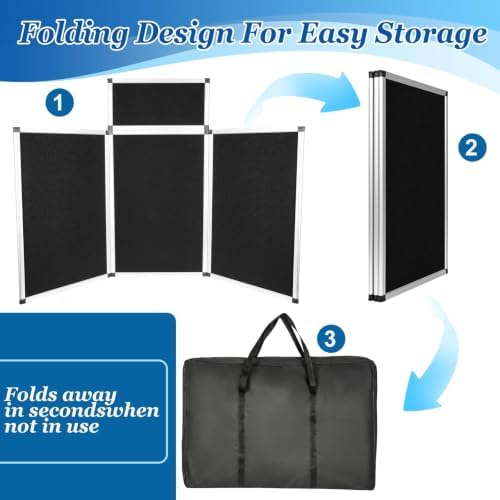 3+1 Panel Trade Presentation Board, 70.8" x 35.4" Folding Display Board - Image 5