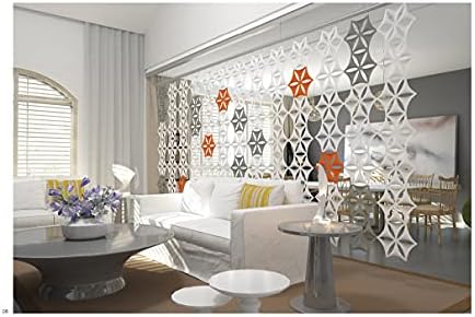 Felt Fiber Surface High Density Polyester Fiber Board 3D Flower Venus 14"x12" Hanging Room Divider Panel Cut Room Partition Home Decoratio(12 Pcs) (Orange) - Image 5