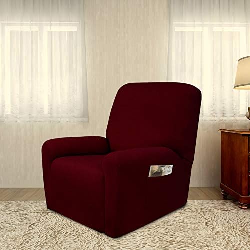 PureFit Stretc Recliner Chair Covers Fleece Soft Couch Covers for Sofa - Image 2
