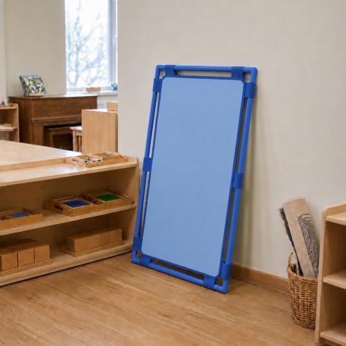 Children's Factory Rectangle PlayPanel, Kids Room Divider Panel, Classroom Partition, Free-Standing Screen for Daycare or Preschool, Sky Blue by ChildrensFactory
