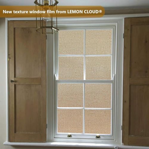LEMON CLOUD Static Cling Frosted Glass Window Privacy Film, 23.6″ x 78.7″ - Image 4