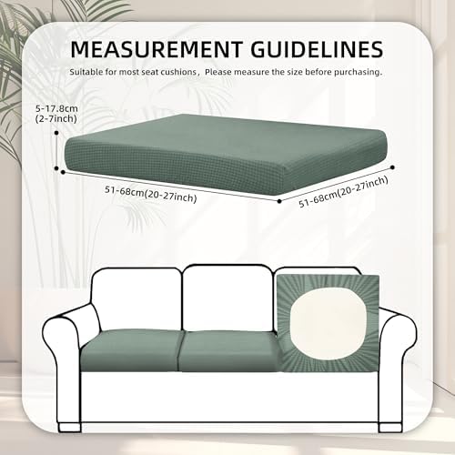 8 Pcs Outdoor Cushion Covers, Patio Sofa Cushion Covers Replacement - Image 2