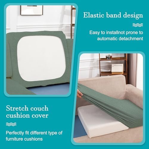 14 Pcs Outdoor Cushion Covers, Patio Sofa Cushion Covers Replacement - Image 6