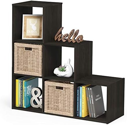 Furinno Pelli 3-2-1 Cubic Storage Cabinet, Espresso by Furinno-FitsYourSpaceFitsYourBudget