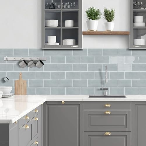 STICKGOO 10-Sheet Subway Tile Peel and Stick Backsplash, Self Adhesive Vinyl Wall Tiles, Stick on Backsplash for Kitchen and Bathroom(Thicker Design) - Image 4