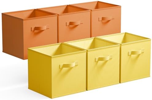 GRANNY SAYS 11 Inch Cube Storage Bins, Cube Storage Organizer, 6-Pack by GRANNYSAYS