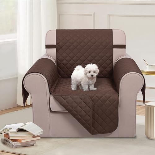 U-NICE HOME Reversible Recliner Chair Covers, Chocolate - Image 2