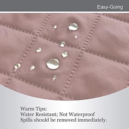 Easy-Going Reversible Couch Cover, Oversized Chair, Pink/Beige - Image 4