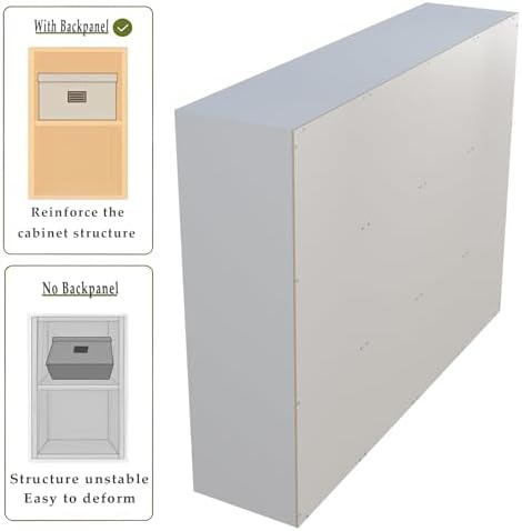OSCHF 12-Cube Storage Shelf Bookcase, Warm White - Image 5