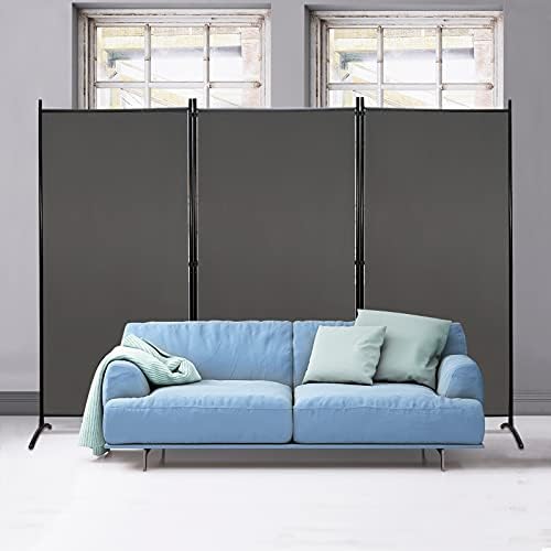 MAYOLIAH 3 Panels Room Divider Partition 6ft Tall Folding Privacy Screen - Image 2