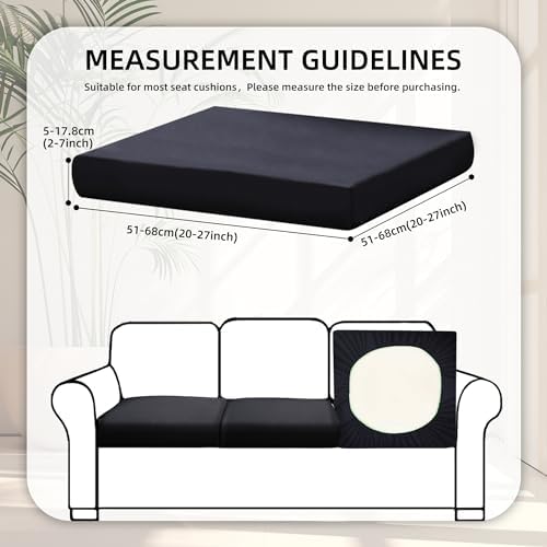 8 Pcs Outdoor Cushion Covers, Patio Sofa Cushion Covers Replacement - Image 2