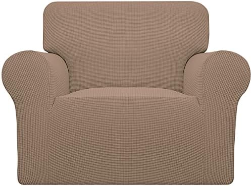 Easy-Going Stretch Chair Slipcover with Arm Washable Camel by Easy-Going