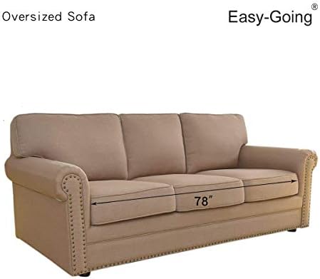 Easy-Going Reversible Couch Cover, 3 Cushion Sofa, X-Large, Black/Beige - Image 6