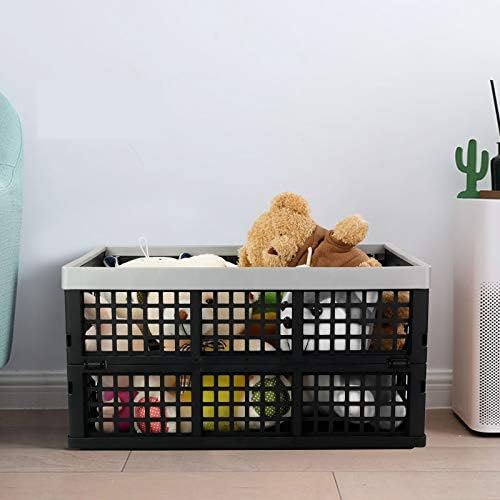 Vababa 42 L Stackable Collapsible Storage Crate, 3-Pack Storage Basket - Image 5