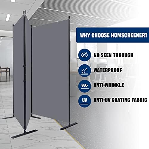 Room Divider 3 Panel-102''Wide,6FT Room Dividers and Folding Privacy Screen - Image 3
