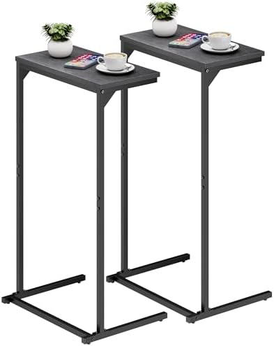 TUTOTAK C Shaped End Table Set of 2, 28.7 inch Tall Couch Small Side Table by ChoosetutotakFurnitureBuildYourCozyHome