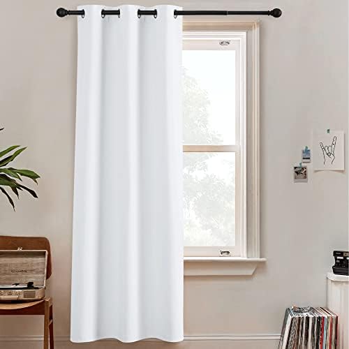 RYB HOME White Curtains 108 inches Long for Patio Sliding Glass Door by RYBHOME