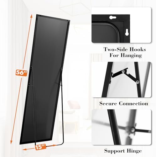 Full Length Floor Mirror 56"x15", Body Standing Mirror - Image 4
