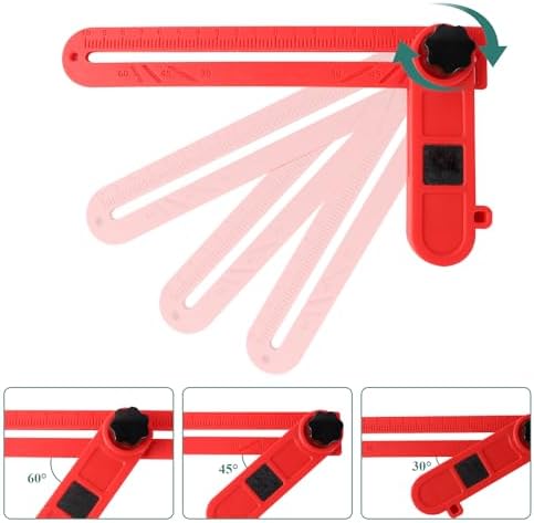 Scriber Marking Line Ruler，EVA Molding Trim Tool Kit, Adjustable Sliding T-Square Rulerwith Angle Adjustment Scale, Includes 1 Repair Paste，5 knivesand a Scrape Plate. - Image 4