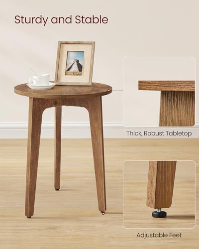 VASAGLE Side Table, 1-Tier Small Round End Table, Nightstand - Image 5