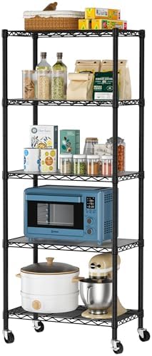 Golpart Shelves Storage Shelf Wire Closet Bathroom Organizers Metal Pantry by Golpart