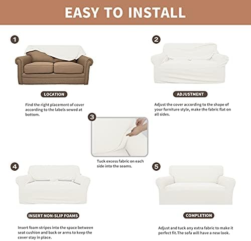 Easy-Going 100% Waterproof Oversized Loveseat Cover, Couch Cover for Sofa - Image 5