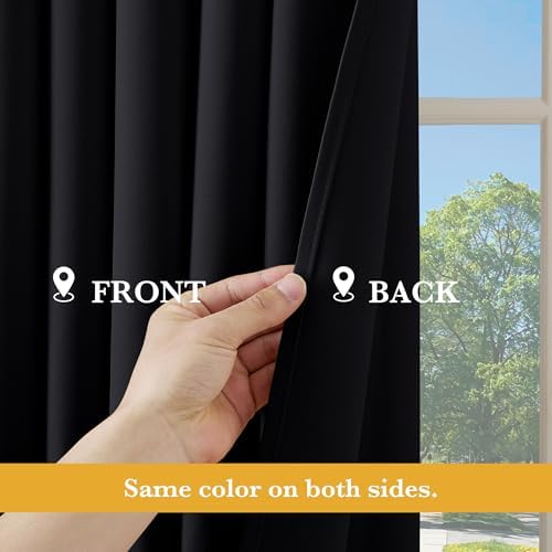 RYB HOME Blackout Thermal Insulated Curtain for Sliding Glass Door - Image 5