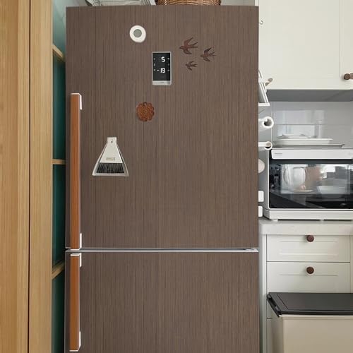 Brown Grasscloth Peel and Stick Wallpaper A Set of 23.6" X 480" Self-Adhesive Texture Contact Paper Faux Grasscloth Removable Wallpaper for Cabinets Counter Top Shelf Liners - Image 6