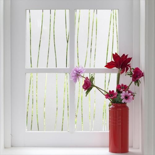 Finnez Window Privacy Film, Frosted Vertical Static Cling, 29.5″ x 157.4″ by FINNEZ