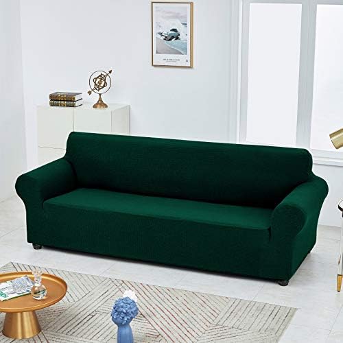Joccun Stretch Loveseat Couch Cover Slipcover, Hunter - Image 4