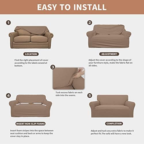 Easy-Going 100% Waterproof Chair Couch Cover, Stretch Jacquard Sofa Cover - Image 5