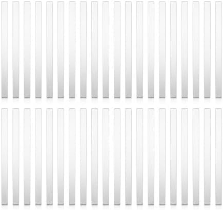 40Pcs Silver Acrylic Mirror Strips, Peel and Stick Mirror Wall Stickers, 1.18 x 13.78 in Vertical Mirror Wall Decor for Entryway, Bedroom, Hallway, Apartment (40, Silver) by OUTANA-WallStickerSpecialis