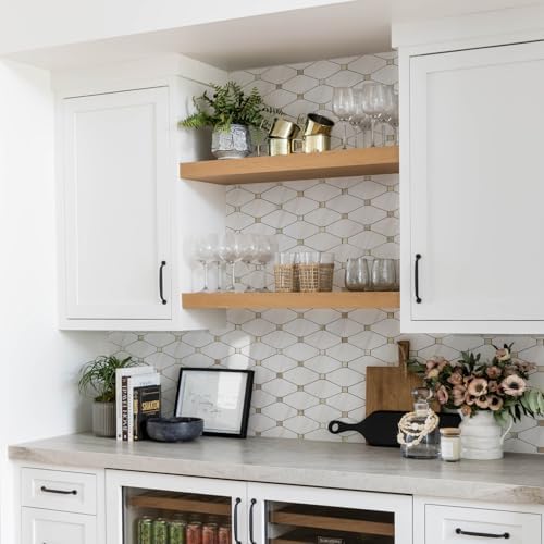 STICKGOO 10 Sheets Peel and Stick Backsplash, Polished Dolomite - Image 6