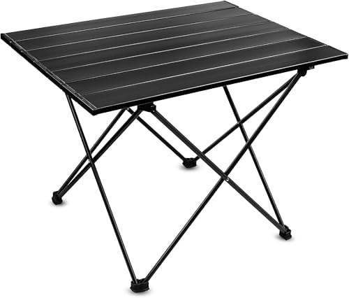 Folding Camping Table – Ultralight Aluminum Portable Table for Camping, Hiking, Backpacking, Picnic, Beach, BBQ – Compact Lightweight Collapsible Travel Side Table for Outdoor, RV, (2) by Unknown