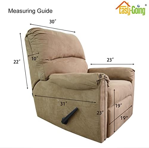 Easy-Going Reversible Couch Cover, Recliner 19 in, Army Green/Beige - Image 6
