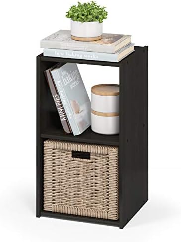 Furinno Pelli Cubic Storage Cabinet, 2x1, Espresso by Furinno-FitsYourSpaceFitsYourBudget