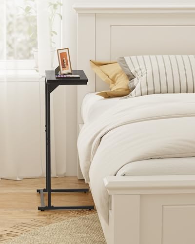 TUTOTAK C Shaped End Table, Small Side Table, 28.7 inch Tall Couch Table - Image 6