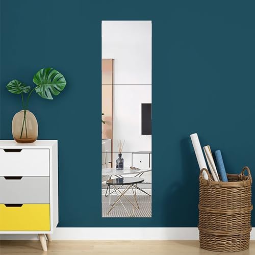3PCS Mirrors Tiles 18" L x 12" W Gym Mirrors Wall Mounted Mirror Bendable Acrylic Frameless Full Length Mirror Tiles for Home Gym Bedroom Door & Bathroom - Image 2