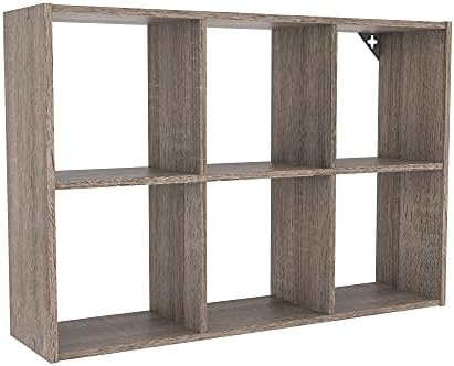 ClosetMaid Mini 6-Cube Desktop or Wall Mount Organizer, Weathered Teak by Unknown