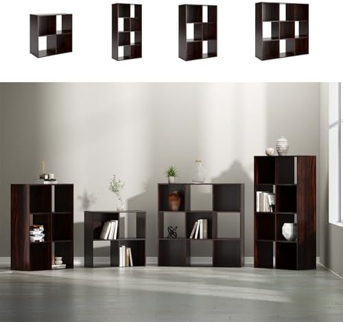 Signature Design by Ashley Glosmount 8 Cube Storage Organizer or Bookcase, Cherry & Light Brown - Image 6