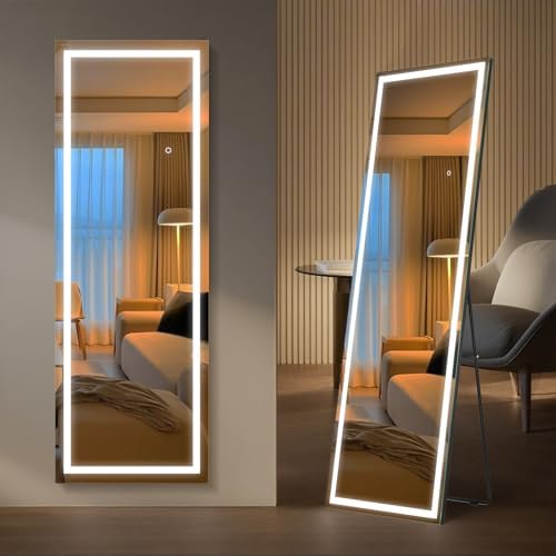 Kosmonia 56"x18" Full Length LED Mirror with Lights - Image 2