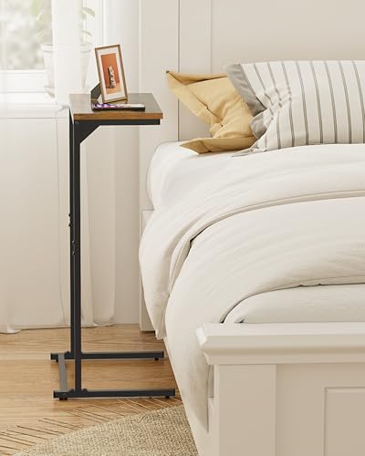 TUTOTAK C Shaped End Table Set of 2, 28.7 inch Tall Couch Small Side Table - Image 5