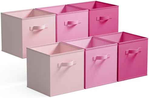 GRANNY SAYS 13x13 Cube Storage Bins, Pink Gradient, 6-Pack by GRANNYSAYS
